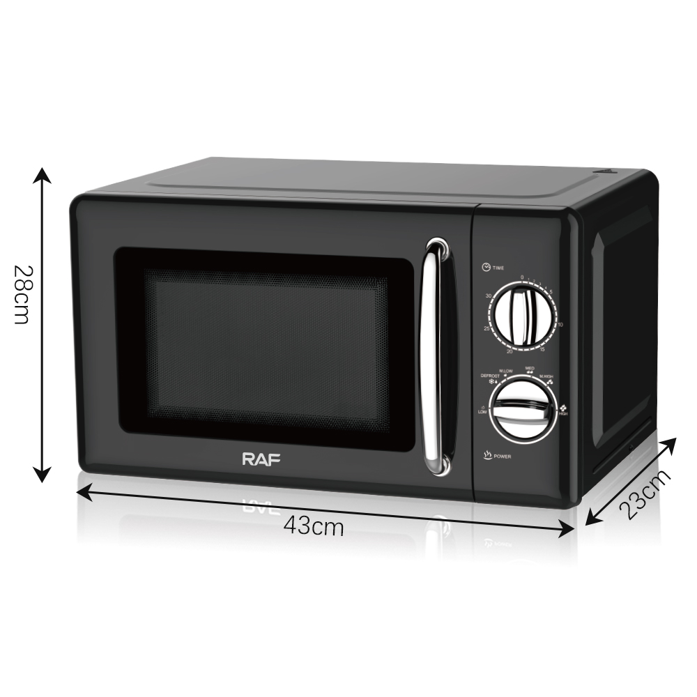 RAF microwave oven for home and office, quick light wave 360° turntable microwave oven, visual heating microwave oven details Picture