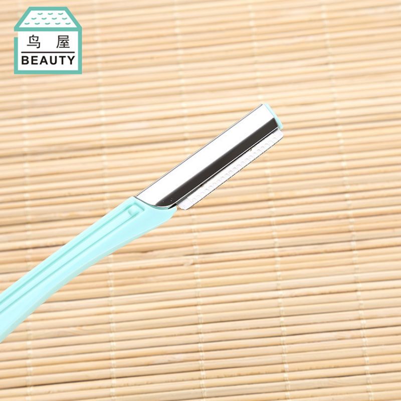 Bird House Factory direct sales of new stainless steel mesh eyebrow trimmer single piece mini eyebrow scraper N254 Specification image
