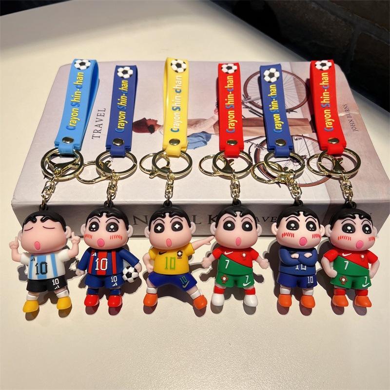 Creative Cartoon Football Small New Keychain Cute Crossdressing Football Suit Small New Key Chain Lover's Bag Accessories Gift