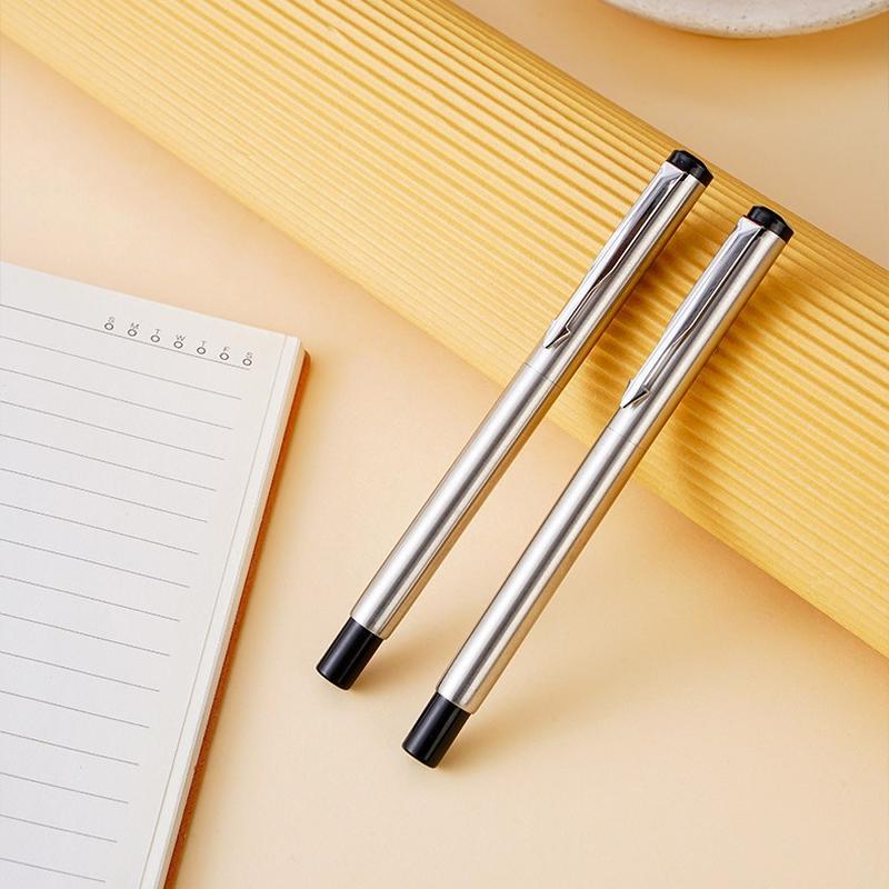 factory wholesale production all steel metallic pen student pen metal pen gift pen laser logo