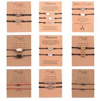 cross-border new love taiji sun moon stainless steel suit chains hand-woven adjustable couple bracelet wholesale