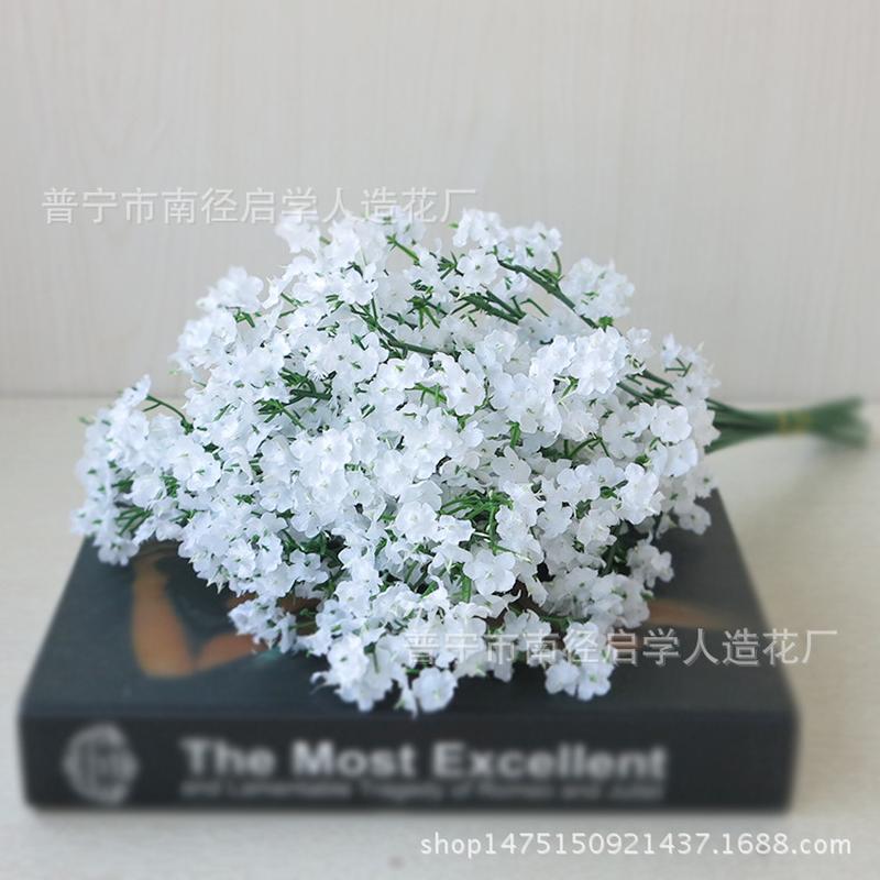 Factory Wholesale Home Decor Floriculture Single 2 Fork Starry Sky Raw Silk Artificial Flower Cloth Silk Flower Bridal Bouquet