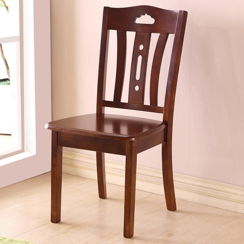 solid wood backrest for dining chair chair home white simple modern chinese style log stool hotel restaurant dining table and chair