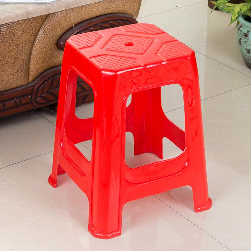 stool plastic high stool plastic stool thickening chair chair square stool garden stool plastic stool multi-color stool