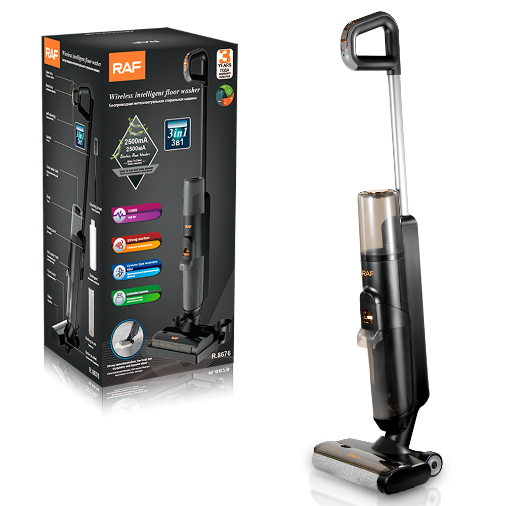 RAF European standard cross-border household smart mopping and washing multi-functional sweeper, vacuum scrubber, vacuum cleaner, wireless details Picture