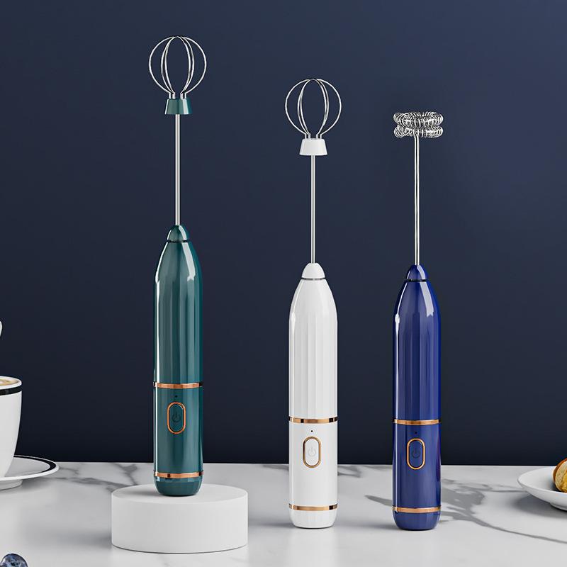 New Egg Beater Electric Household Cake Machine Handheld Mini Wireless Semi-automatic Cream Blender