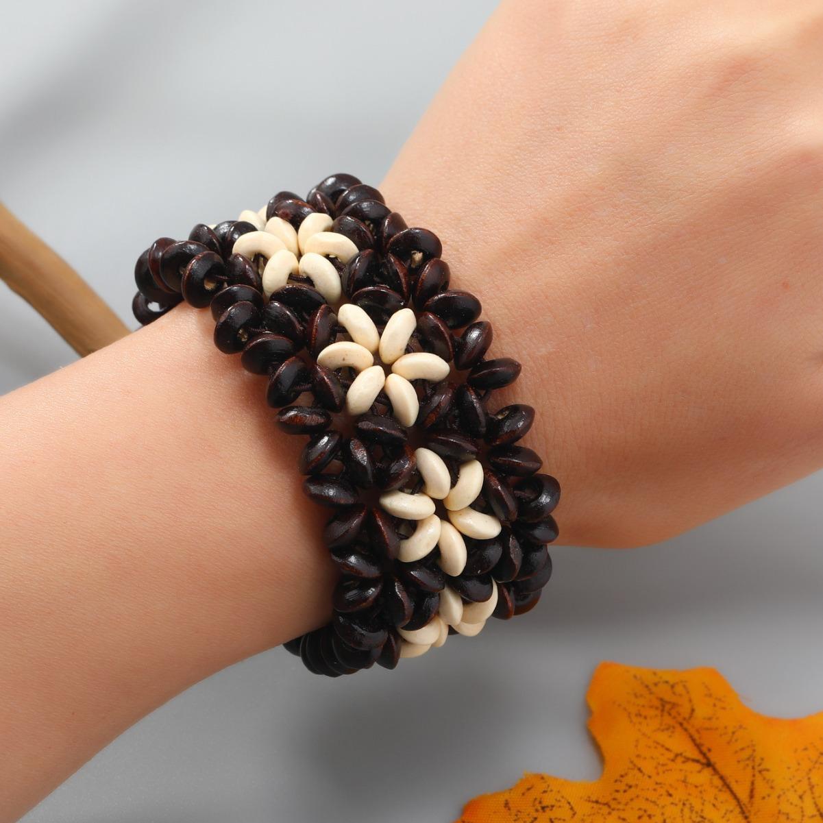 bracelet coconut shell ethnic style handmade bracelet natural wooden bracelet wholesale bracelet simple wristband bracelet