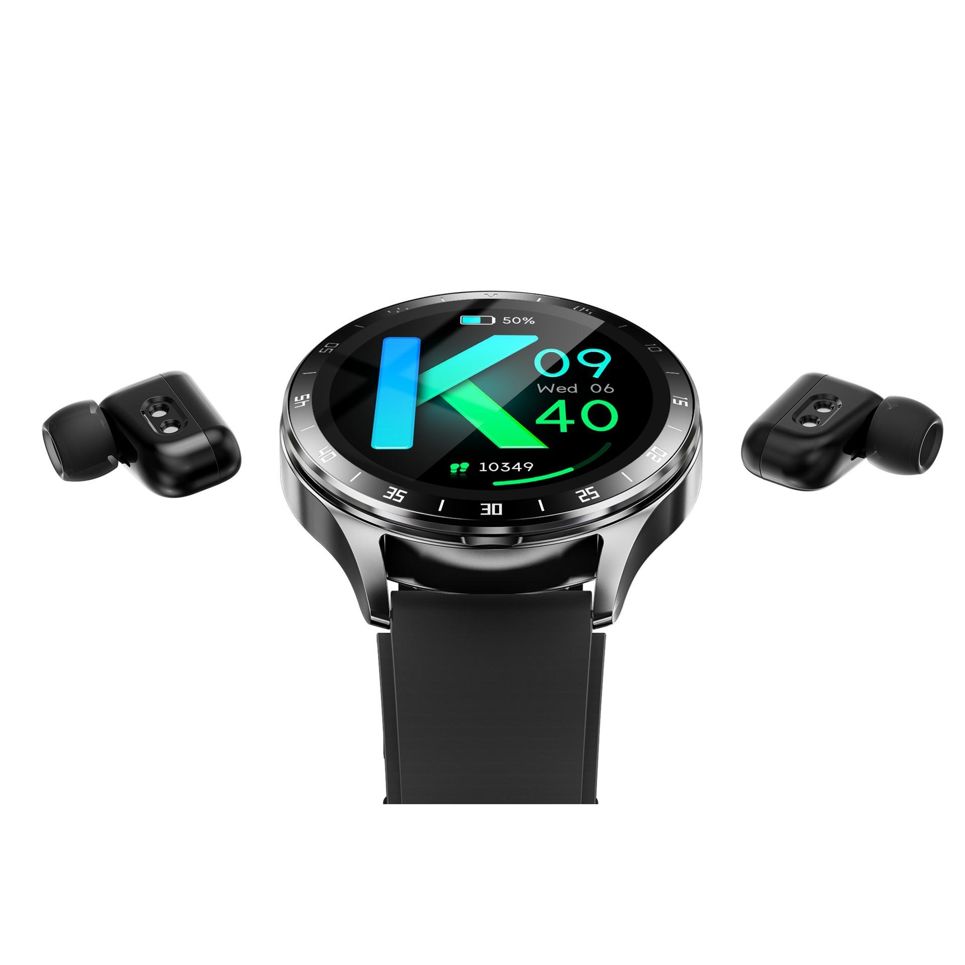 new x10 earphone smart watch two-in-one clamshell ruiqi 8762d ultra-thin metal casing ip67 waterproof