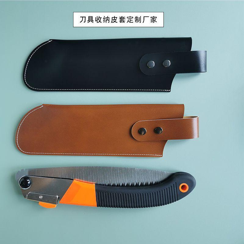 manufacturer customized pu leather blade sheath portable hardware tools tool sheath leather cutter storage cover