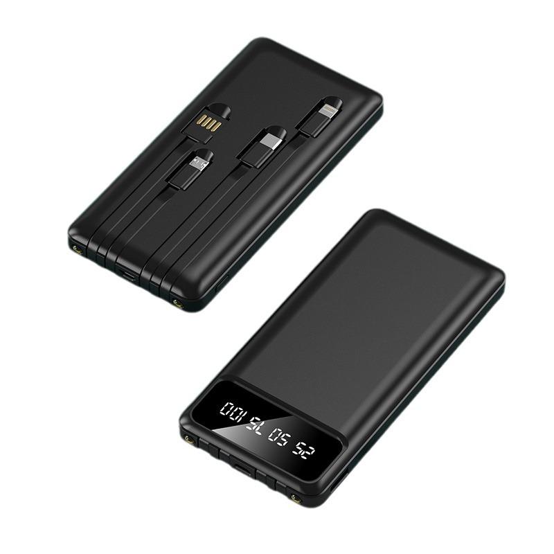 mobile phone tablet computer large capacity with cable power bank 10000 ma mobile power supply 2a fixed logo pattern Item Picture