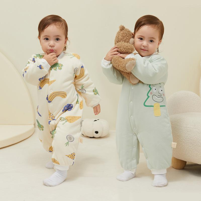 baby winter jumpsuit quilted outwear baby clothes autumn and winter cotton-padded clothes infant winter cotton coat