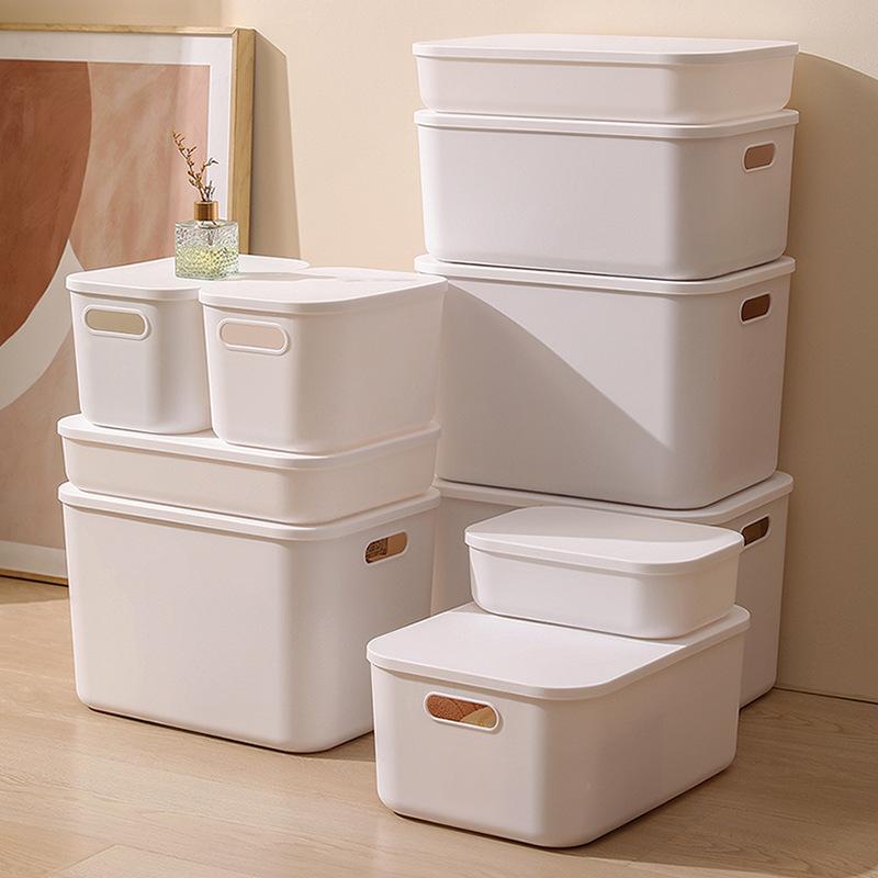 japanese-style plastic desktop storage box storage box snack dormitory office desktop cosmetics storage basket