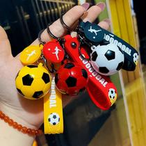 creative football key ring simulation mini basketball pendant pvc flexible glue souvenir ornaments activity gifts wholesale