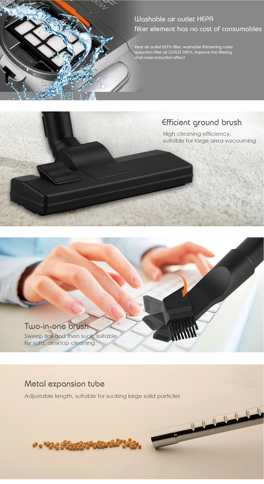 RAF vacuum cleaner, household vacuum cleaner, powerful portable vacuum cleaner pic 11