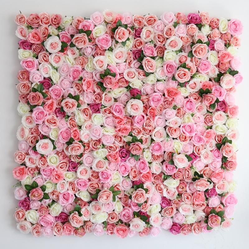 tinglan artificial flower wall restaurant coffee shop decoration website red photo wall pink rose wall
