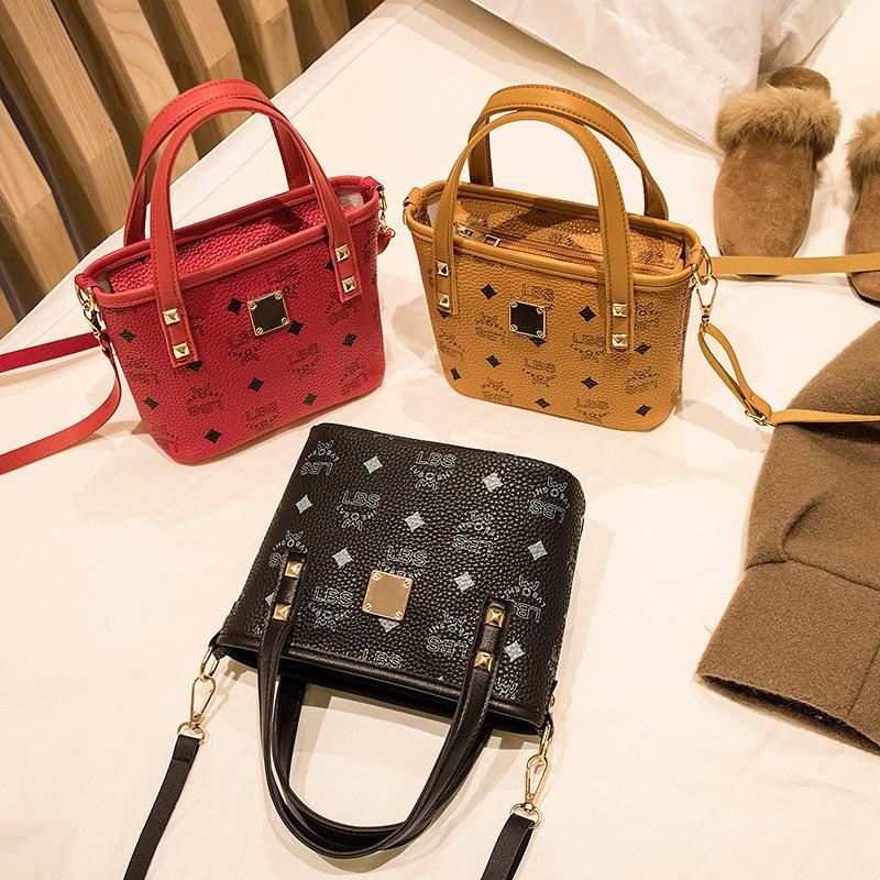 classic bucket bag 2021women handbags european and american retro small handbag fashion women's shoulder bag