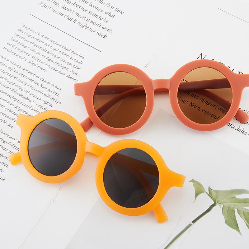 kid's eyewear sunglasses wholesale baby sunglasses small circle round frame fashion decorative glasses