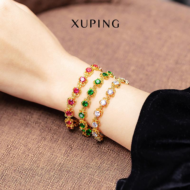 xuping jewelry amazon cross-border european and american imitation ruby jewelry emerald butterfly bracelet female wholesale