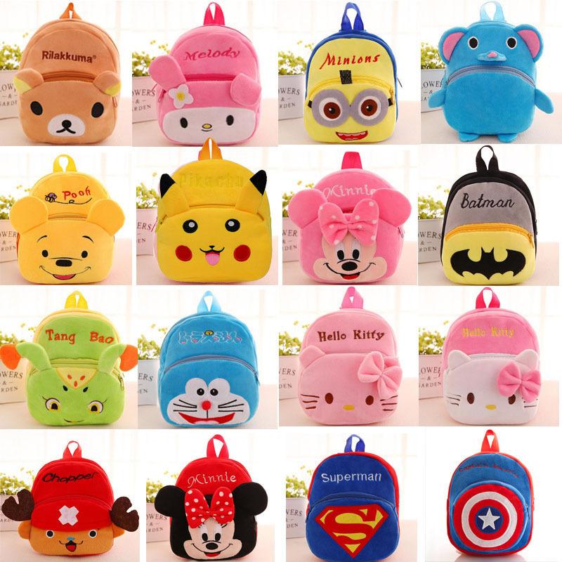 Cute Baby Children Plush School Bag Backpack Early Childhood Education Small Bookbag Korean Style Doll Cartoon Anime thumbnail