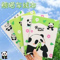 panda a5 notepad cute cartoon good-looking notepad notebook student stationery prizes a5 stitching notebook