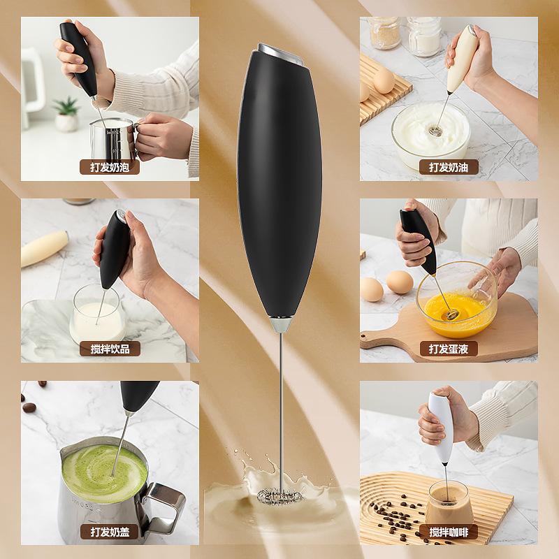 mini milk frother handheld egg beater frothed milk stick milk frother coffee frother household milk blender