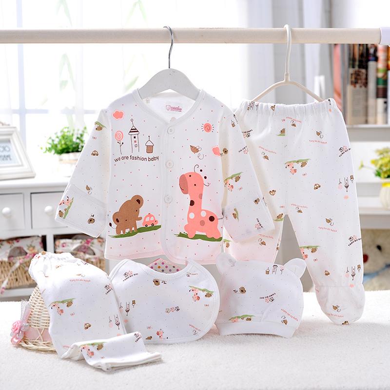Newborn Clothes Pure Cotton Infant Underwear Five-Piece Set Pure Cotton 0-3 Months Baby Clothes Baby Five-Piece Set