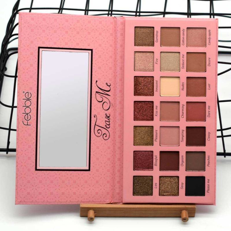 ES2797 Pearlescent matte eyeshadow Earth Tone 21-color new paper box eyeshadow Specification image