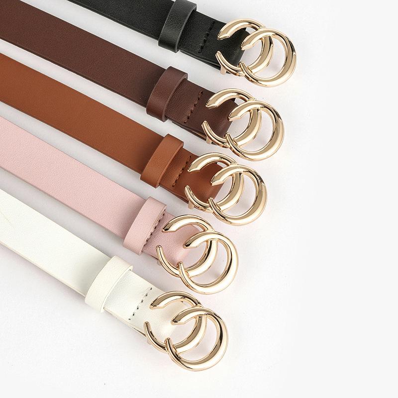 retro double c net red couple fashion lady casual belt student youth decoration dress jeans belt