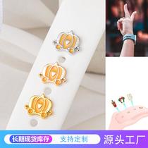 cross-border smart watch accessories pumpkin car for apple iwatch watch band decorative nail retaining ring silicone strap