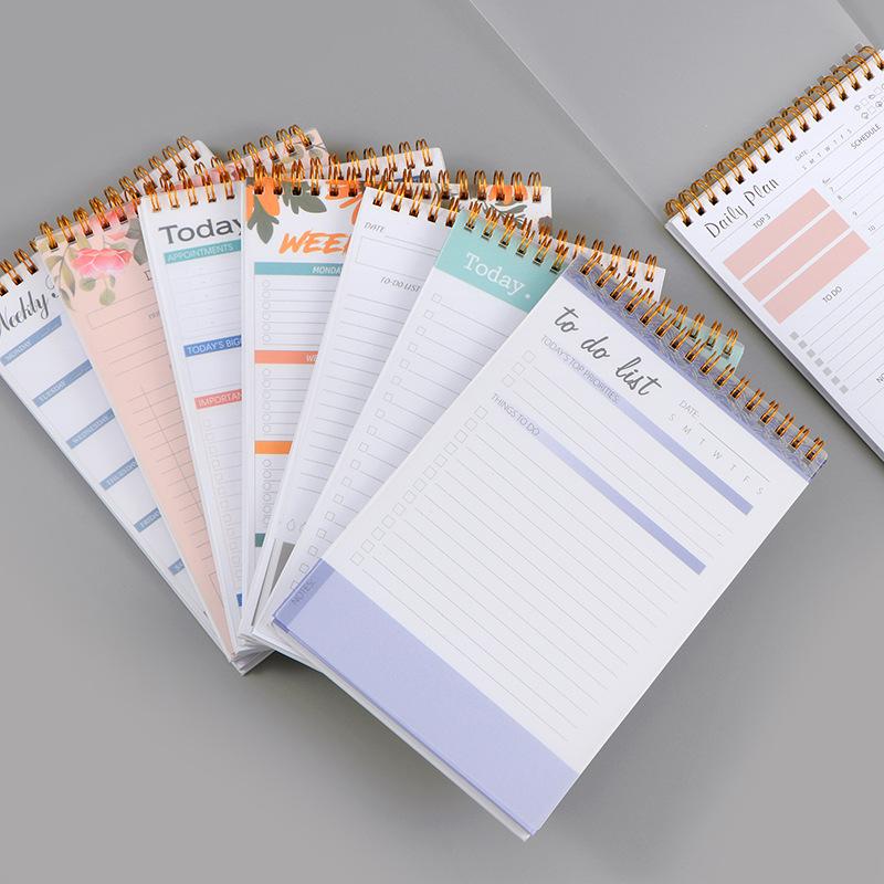 amazon cross-border daily planner a5 coil notebook full english weekly planner todolist schedule book wholesale
