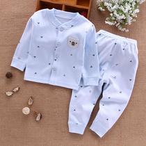 clothes for babies autumn clothes long pants pure cotton class a children newborn baby clothes pajamas spring cardigan underwear set