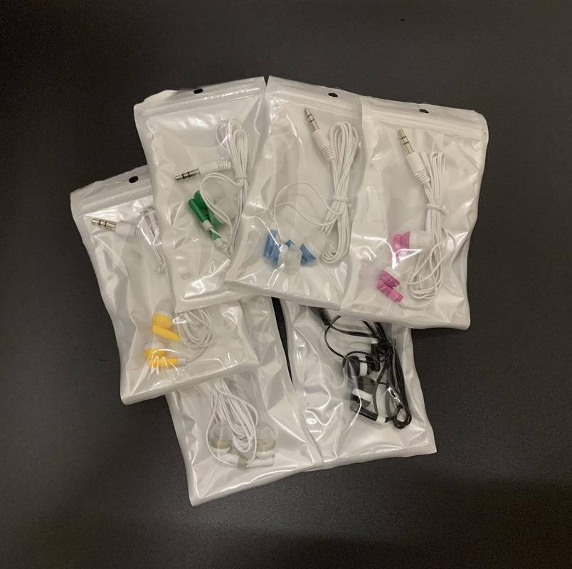 mp3 earphone in-ear integrated machine earbuds color bag gift small earphone wired headset amazon cross-border