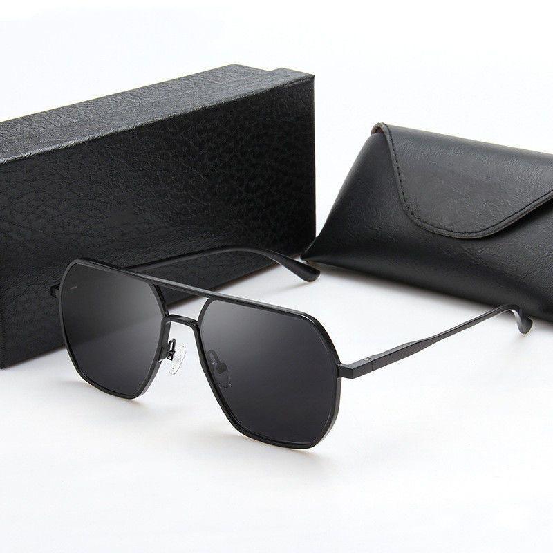 sun glasses men's for driving double beam polarized glasses for driving women's fishing sun-proof uv-proof men's fashionable sunglasses