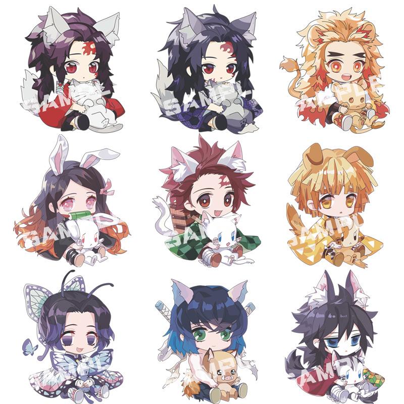 manyun kimetsu no yaiba holding pet keychain anime yizhisuo nezuko acrylic school bag package pendant
