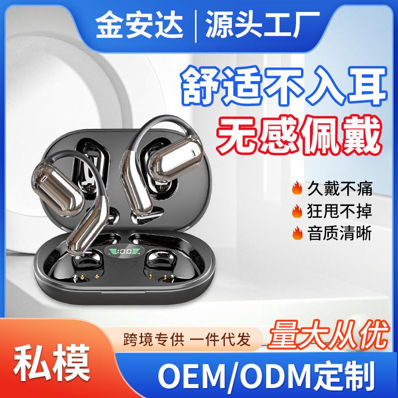 cross-border new arrival non in-ear bluetooth headset non-bone conduction ear hook earphones long wear no pain ultra-long life battery power