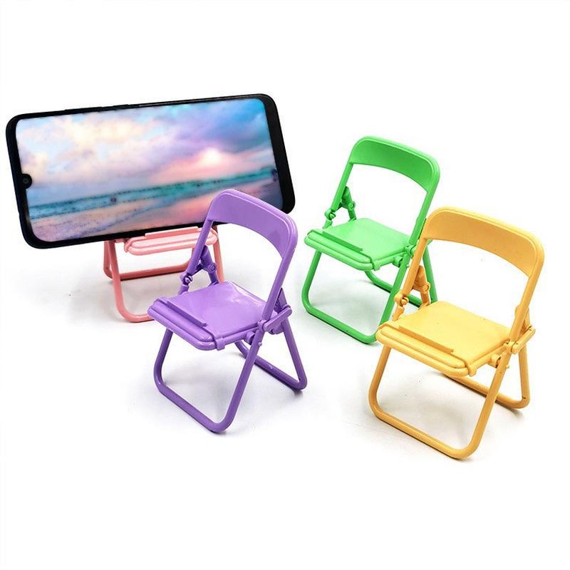 small chair desktop phone holder small stool creative cute lazy binge-watching stable mobile phone stand support frame