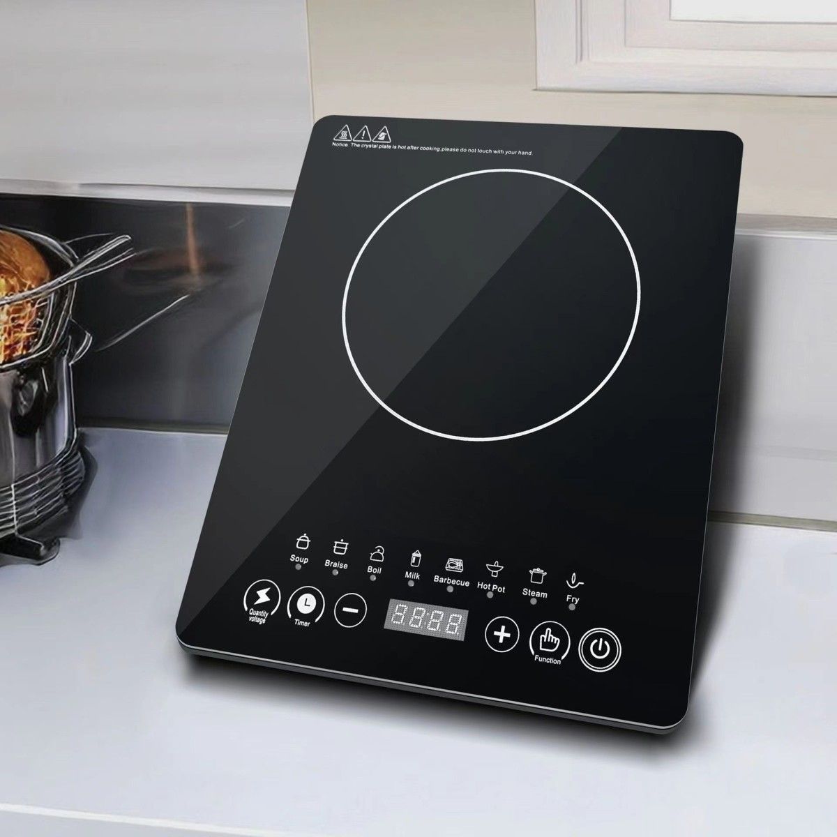 出口各个国家电磁炉美规欧规3500w2200W 电陶炉煮茶器induction cooker电磁炉家用多功能大功率智能详情图2