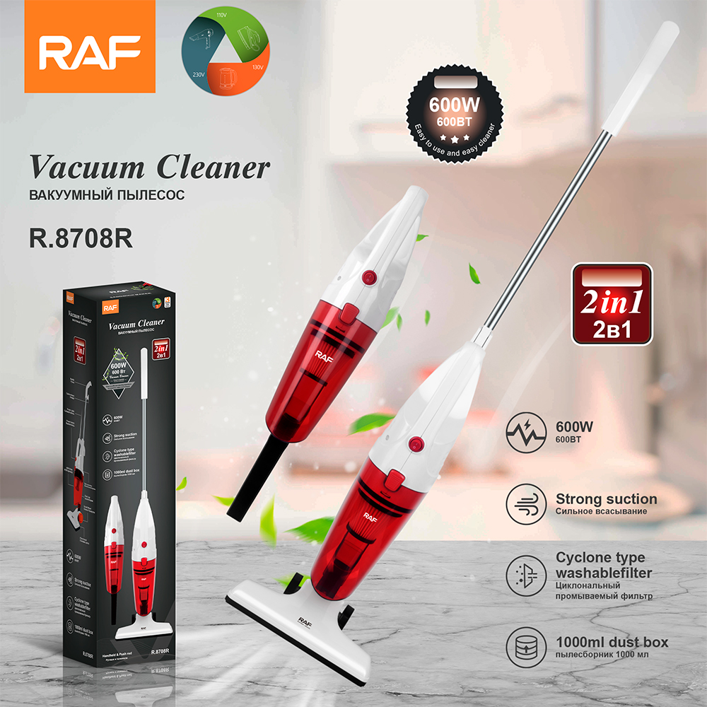 RAF European standard cross-border wired vacuum cleaner, household handheld high-power vacuum cleaner, portable car all-in-one, high suction power R.8708 pic 3
