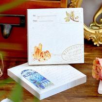 card lover note time and moonlight series artistic retro specimen flower notebook collage mamo pad