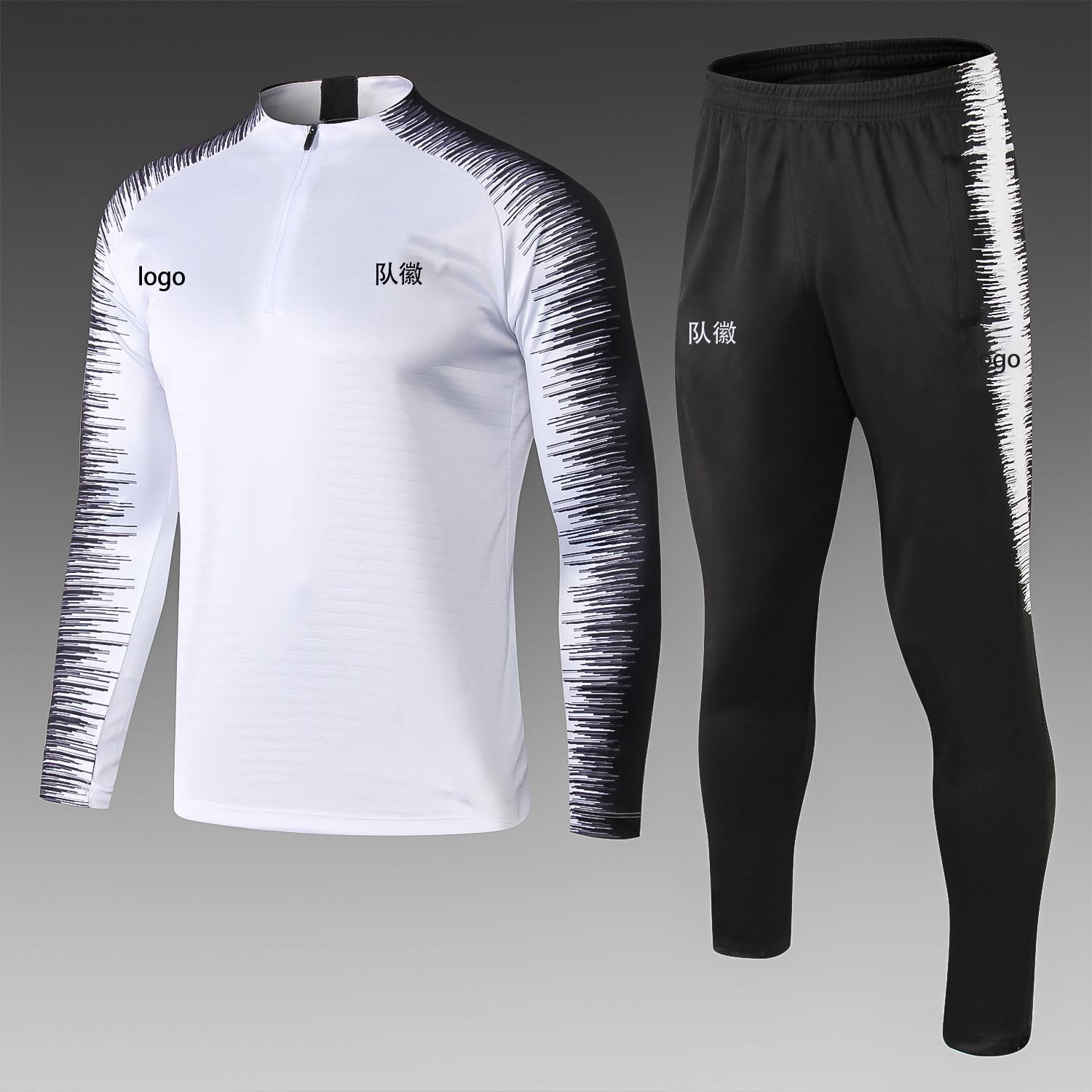 1819 season paris main away jersey children's football uniforms winter clothing coat costume long sleeve training clothes suit