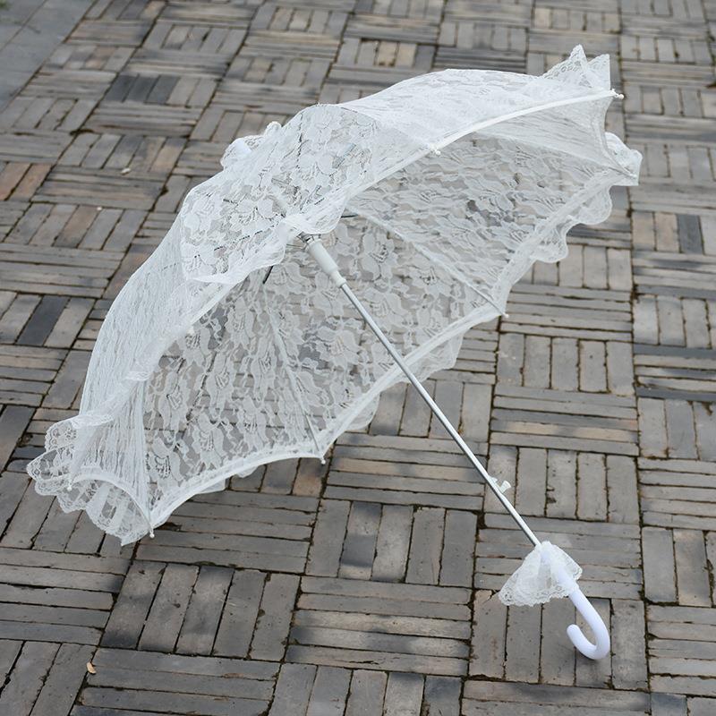 lace craft white lace umbrella western court banquet wedding bride umbrella photography scene props umbrella large Specification drawing