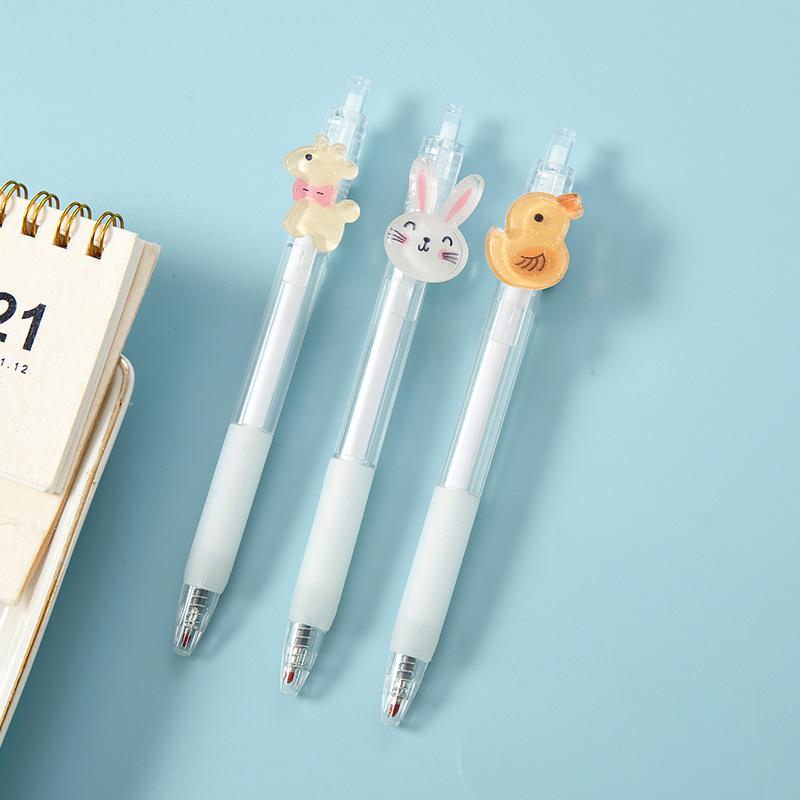 cartoon beating gel pen student signature pen cute girl acrylic pen large capacity solid color sketch pen