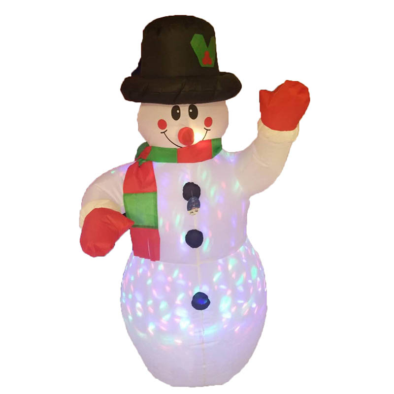 Factory direct sales. It's just Christmas. Wholesale of 1.2M black hat glittering snowmen Item Picture