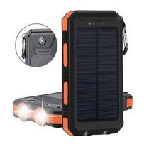 Solar Double Headlights Power Bank 20000mah Mobile Power Portable Waterproof Source Factory
