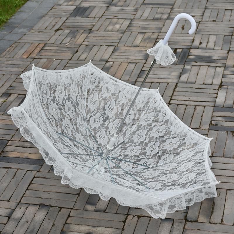 lace craft white lace umbrella western court banquet wedding bride umbrella photography scene props umbrella large Application Scenario