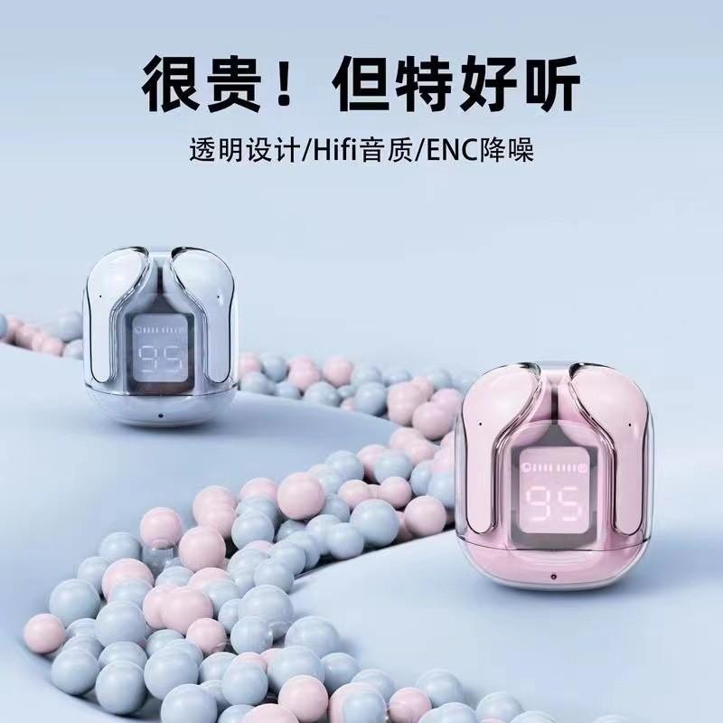 transparent headset air31 air39 hk3 t2 digital display bluetooth earphone in-ear bilateral stereo charging warehouse