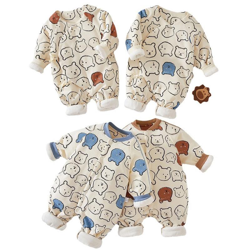 spring clothes for babies pure cotton quilted rompers jumpsuit baby clothes baby going out jumpsuit baby clothing