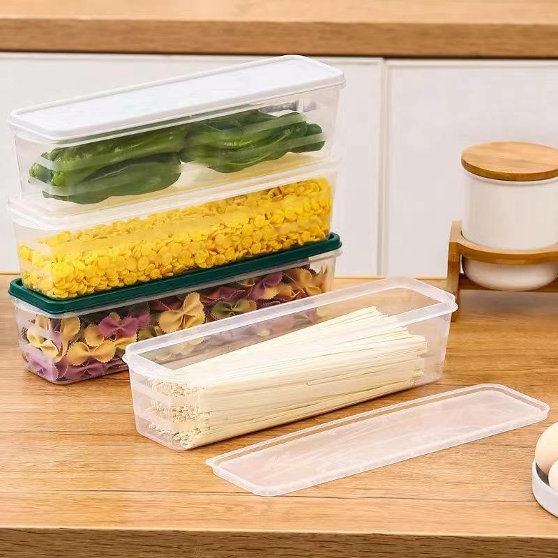 special noodles storage box grains storage box plastic crisper refrigerator narrow gap sealed box noodle box