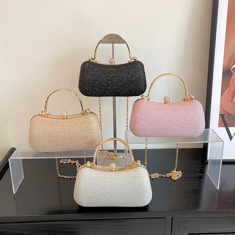 new fashion chain handbag banquet bag shoulder crossbody small square bag unique hand carrying coin purse