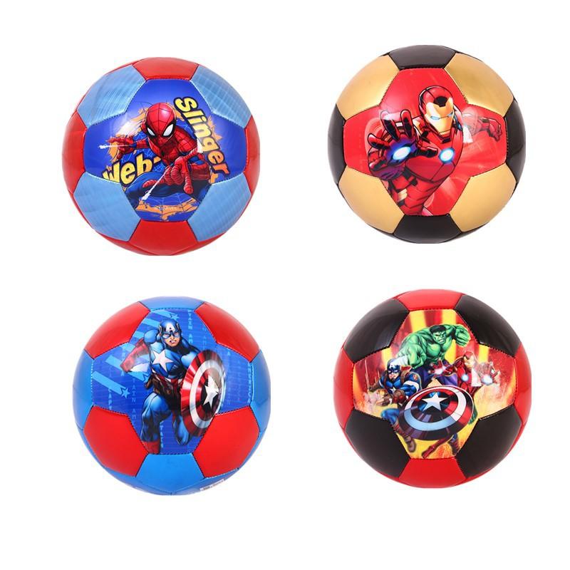 marvel no. 3 pvc sewing football children spider-man iron man cartoon football